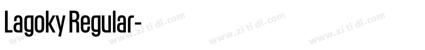 Lagoky Regular字体转换 Lagoky Regular字体转换